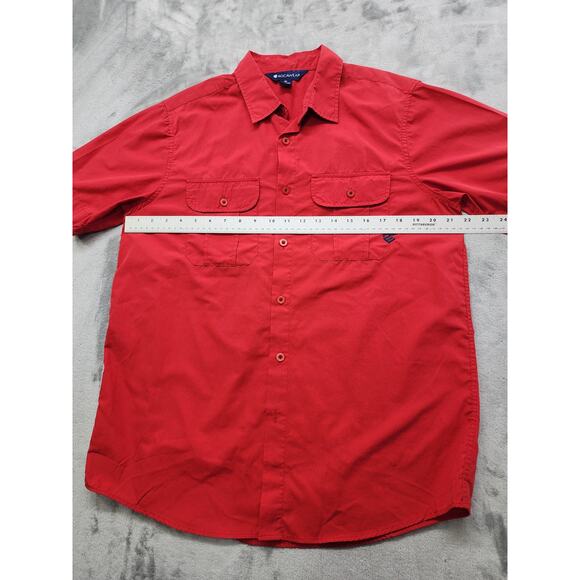 Vintage Y2K Rocawear Short Sleeve Button Up Shirt Size M Red Patriotic Flag USA - Picture 9 of 11